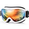 Juli Kids Ski Goggles,Snow Snowboard Goggles Boy Girl Snowmobile Skiing Skating Age 3-8 (White Frame/Color Lens) view 1