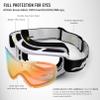 Juli Kids Ski Goggles,Snow Snowboard Goggles Boy Girl Snowmobile Skiing Skating Age 3-8 (White Frame/Color Lens) view 4