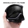 Juli Kids Ski Goggles,Snow Snowboard Goggles Boy Girl Snowmobile Skiing Skating Age 3-8 (Black Frame/Black Lens) view 3