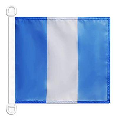 Guatemala Civil Ensign NAUTICAL Flag 18'' x 12'' - Guatemalan merchant flags 30 x 45 cm - Banner 12x18 in for boat - AZ FLAG
