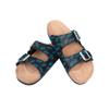 Carolina Panthers NFL Womens Mini Print Double Buckle Sandal - L view 1