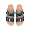 Carolina Panthers NFL Womens Mini Print Double Buckle Sandal - L view 2