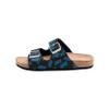 Carolina Panthers NFL Womens Mini Print Double Buckle Sandal - L view 4