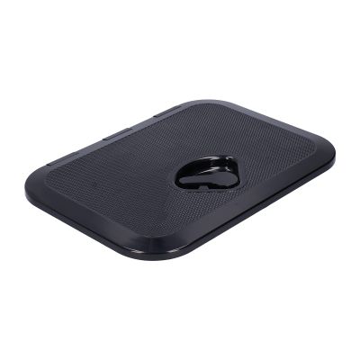 Acouto Boat Hatch Marine Deck Access Hatch Inspection Cover with Lock for Marine Boat RV 14.75"x10.6"/375 x 270mm Black -Resistant