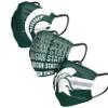 FOCO Michigan State Spartans NCAA Matchday Face Cover - Youth - 3 Pack view 1