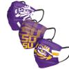 FOCO LSU Tigers NCAA Matchday Face Cover - Youth - 3 Pack view 1