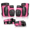 Forzueby Adult/Kids Knee Pads Elbow Pads Wrist Guards 6 in 1 Protective Gear Set for Inline Roller Skating Skateboarding Scooter BMX etc. view 1