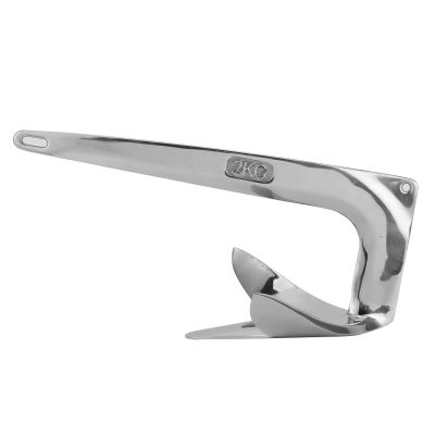 Acouto Boat Anchor Stainless Steel, 4.4 lbs 2 kg 316 Stainless Steel Claw Boat Anchor Boats from 1522 ft Marine Accessories for Boat Anchor 2KG Ship Anchor Yacht Anchor Steel Claw Anchor
