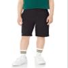 Amazon Essentials Toddler Boys' School Uniform Woven Flat-Front Shorts with Elastic Waist, Pack of 3, Black, 3T view 2