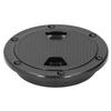 Acouto 4in Boat Deck Plate ABS Round Anti? Inspection Hatch Cover Marine Accessory Black for Deck Access Hatch Deck Inspection Hatch Deck Inspection Cover Boat Deck Hatch Deck Access view 4