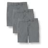 Amazon Essentials Toddler Boys' Uniform Woven Flat-Front Shorts (Wrinkle Resistant), Pack of 3, Charcoal, 4T view 1