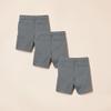 Amazon Essentials Toddler Boys' Uniform Woven Flat-Front Shorts (Wrinkle Resistant), Pack of 3, Charcoal, 4T view 4