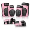 Forzueby Adult/Kids Knee Pads Elbow Pads Wrist Guards 6 in 1 Protective Gear Set for Inline Roller Skating Skateboarding Scooter BMX etc. view 1