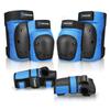 Forzueby Adult/Kids Knee Pads Elbow Pads Wrist Guards 6 in 1 Protective Gear Set for Inline Roller Skating Skateboarding Scooter BMX etc. view 1