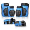 Forzueby Adult/Kids Knee Pads Elbow Pads Wrist Guards 6 in 1 Protective Gear Set for Inline Roller Skating Skateboarding Scooter BMX etc. view 1
