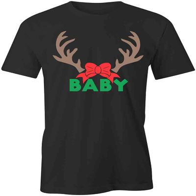 Baby Reindeer T-Shirt | Black, Printed Tees, Graphic Tshirts