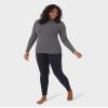 32 Degrees Womens Ultra Soft Thermal Midweight Baselayer Turtleneck Long Sleeve Top, Charcoal Heather, XX-Large view 2