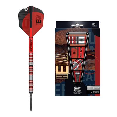 Target Darts Hema 10 20G 90% Tungsten Soft Tip Darts Set