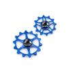 JRC Components Ceramic Derailleur Pulley Wheels | Pair of 14&12T Hybrid Ceramic Bearing - MTB Bike Rear Derailleur Wheels view 1