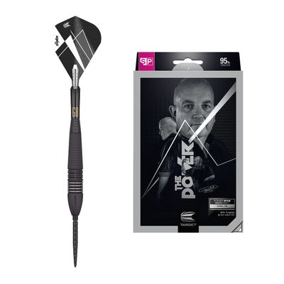 Target Darts Phil Taylor Power 9-Five Gen 8 22G 95% Tungsten Swiss Point Steel Tip Darts Set | Swiss Points, Steel Tip Dart Set, Player Edition Professional Darts Set, Swiss Point Tool Included
