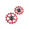 JRC Components Ceramic Derailleur Pulley Wheels | Pair of 14&12T Hybrid Ceramic Bearing - MTB Bike Rear Derailleur Wheels view 1