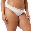 Amazon Essentials Women's Cotton and Lace Bikini Underwear, Pack of 4, Bright White/Pale Pink/Mauve, XX-Small view 2