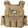 Redemption Crusader 2.0 Quick Disconnect Laser Cut Molle Airsoft Vest with Adjustable Size Sides (Coyote Brown) view 1