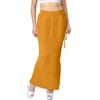 dermawear Women's Blended Fabric Saree Shapewear (ss-406-medium-mustard_mustard) view 1
