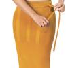 dermawear Women's Blended Fabric Saree Shapewear (ss-406-medium-mustard_mustard) view 4
