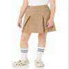 Amazon Essentials Girls' Pleated Uniform Skorts with Built-in Shorts, Pull-on, Stretchy, Pack of 2, 2-pack Khaki, X-Large Slim view 2