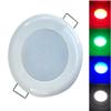 Pactrade Marine RV Boat Pontoon Red Green Blue White LED Courtesy Ceiling Light White Plastic Housing Glare Free Illumination Lens Energy Saving12V DC (Spring Flush Mount) view 1