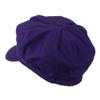 Cotton Elastic Newsboy Cap-Purple OSFM view 2