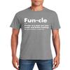 Funcle T-Shirt for Men - Funny Birthday Gifts Uncle Definition Father's Day Sport Grey view 1