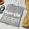 Funcle T-Shirt for Men - Funny Birthday Gifts Uncle Definition Father's Day Sport Grey view 3