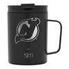 Simple Modern Officially Licensed NHL Coffee Mug Insulated Stainless Steel Travel Thermos, 12oz, Midnight Black view 1