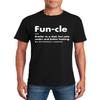 Funcle T-Shirt for Men - Funny Birthday Gifts Uncle Definition Father's Day Black view 1