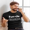 Funcle T-Shirt for Men - Funny Birthday Gifts Uncle Definition Father's Day Black view 4