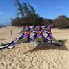 Neso Grande Portable Beach Tent Sun Shelter - Lightweight Beach Shade Canopy - Easy Setup for Family Outings - Patented Reinforced Corners - UPF 50+ Sun Protection - 7ft Tall, 9 x 9ft - Save The Reef view 2