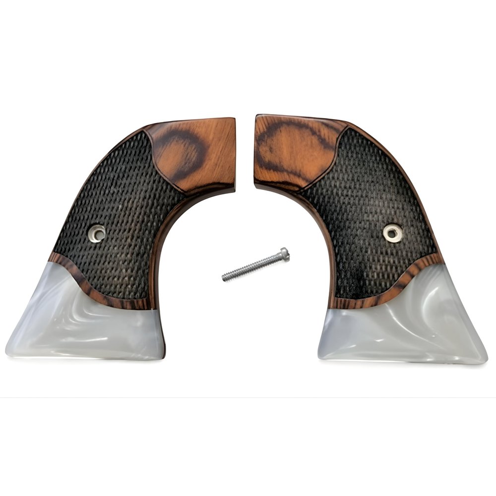 Compatible Replacement for Ruger Wrangler Plus New Diamondback Grips Rosewood Pearl Gentleman Model