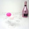 Merz67 Pong-Secco Ping-Pong Drinking Game 12 Champagne Glasses, 2 Balls and Drawstring Backpack, Pink view 2