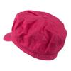Cotton Elastic Newsboy Cap-Fuchsia OSFM view 2