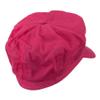 Cotton Elastic Newsboy Cap-Fuchsia OSFM view 3
