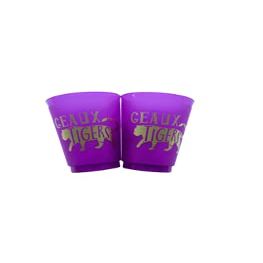 Geaux Tigers w/ Tiger 16oz Colored Shatterproof 10 cups (Gold)