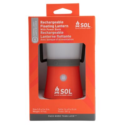 Survive Outdoors Longer Venture Rechargeable Floating Lantern with Power Bank
