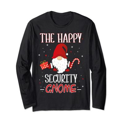 Security Christmas Gnome Costume Matching Family Long Sleeve T-Shirt