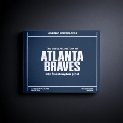Signature gifts Atlanta Personalized Baseball History Book - Braves Baseball Fan Gift - A Major League History Told Through Archive Newspaper Coverage (Atlanta Braves)