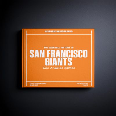 Signature gifts San Francisco Personalized Baseball History Book - SF Giants Sports Fan Gift - A Major League History Told Through Archive Newspaper Coverage (San Francisco Giants)