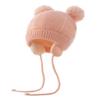 Familyhouse Baby Hat Winter Warm Pom Pom Hats Knit Earflap Cap Beanie Cute Bear Todder for Boys Girls (Pink) view 2