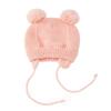 Familyhouse Baby Hat Winter Warm Pom Pom Hats Knit Earflap Cap Beanie Cute Bear Todder for Boys Girls (Pink) view 4