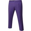 YND Men's Business Suit Pants Slim Fit Flex Flat Front Pant, Deep Purple, XX-Large view 1